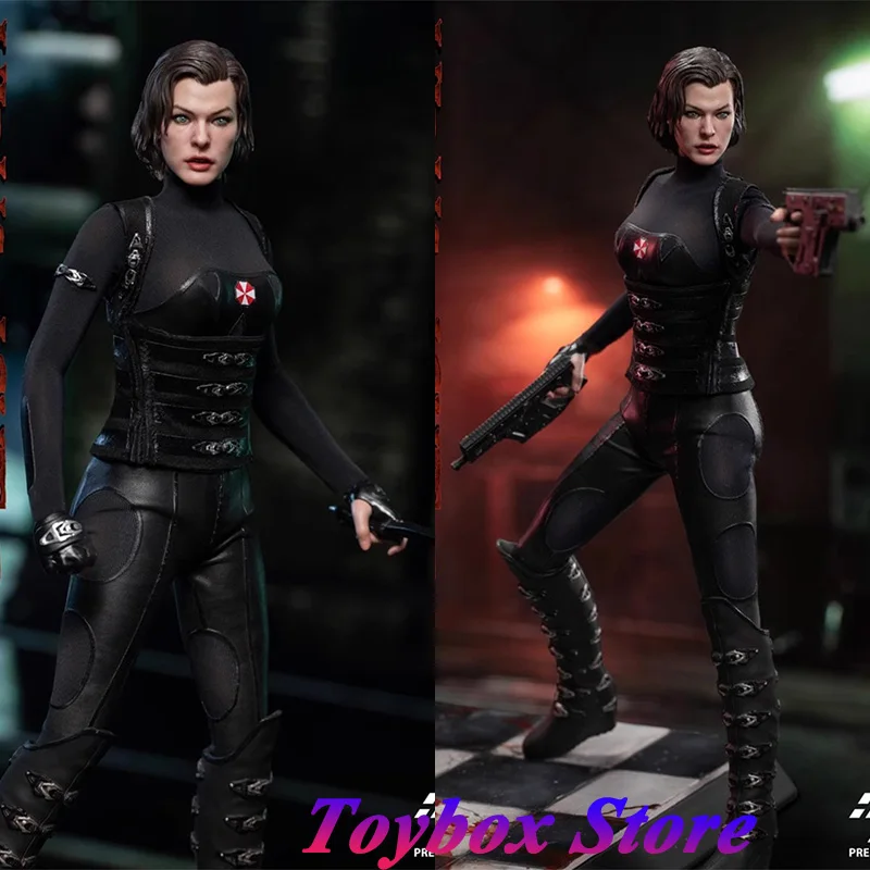 

Premier Toys PT-0012 1/6 Virus Female Fighter Dark Black Style Agent One Piece Bodysuit Design 12" Full Set Movable Figure