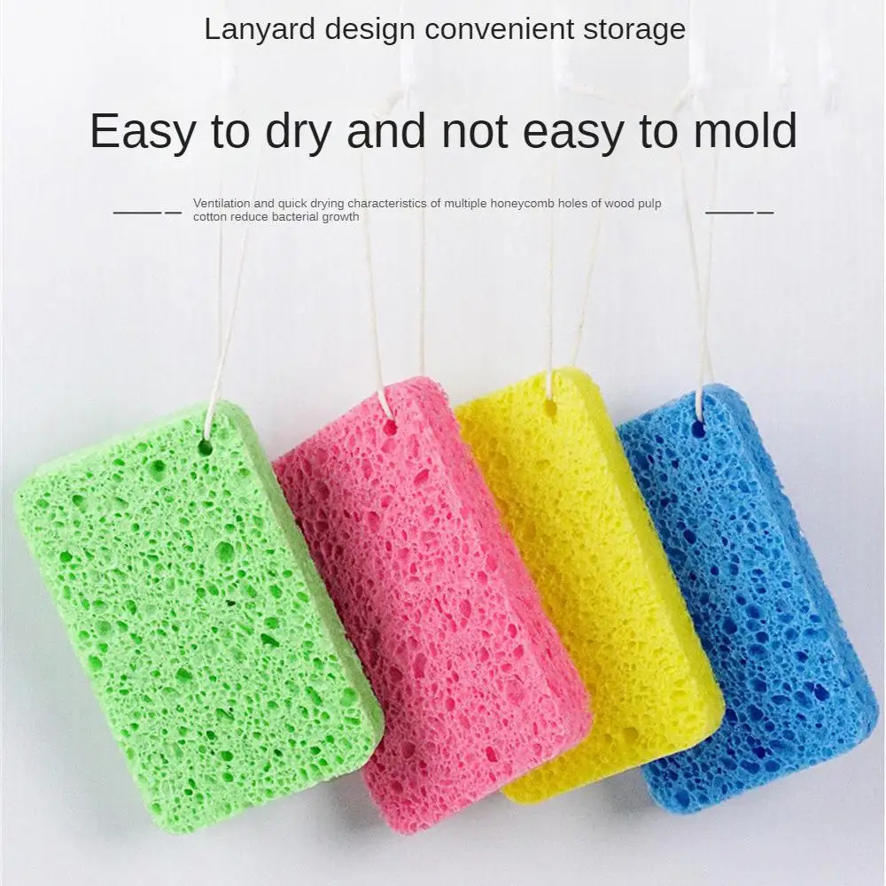 Sponge Rub Fast Cleaning Kitchen Housework Cleaning Dishwashing Sponge Modern Minimalist Wood Pulp Cotton Dishwashing Cloth