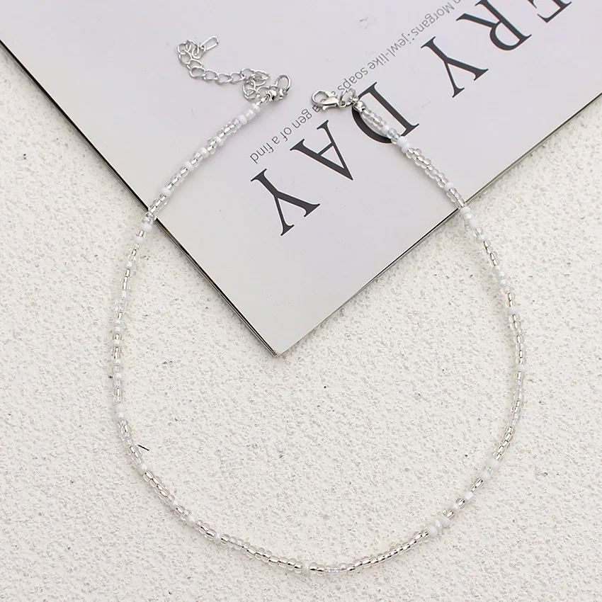 Einfache Rocailles Strang Halsband Mode Koreanische Kragen Charme Bunte Handgemachte Böhmen Halskette Frauen Strand Weibliche Schmuck – Detail 32