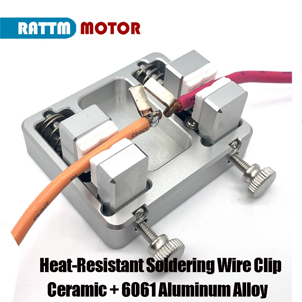 

Aluminum Soldering Wire Clip Set for DIY Soldering Tools - Used as Wire Soldering Station PCB Wiring Fixture & Dupont Wire Clip