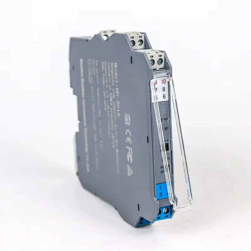Original 1 in 2 Out 4-20mA Mini Safety Isolation Analog signal Isolator 0-10V signal Converter DC Ac Isolated Safety Barrier