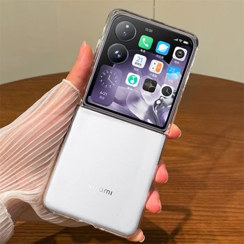 เคสสำหรับ Xiaomi MIX flip HD เคสโทรศัพท์โปร่งใสสำหรับ Mi Mix flip 5G เคสป้องกัน PC แบบแข็งกันกระแทกแบบใส