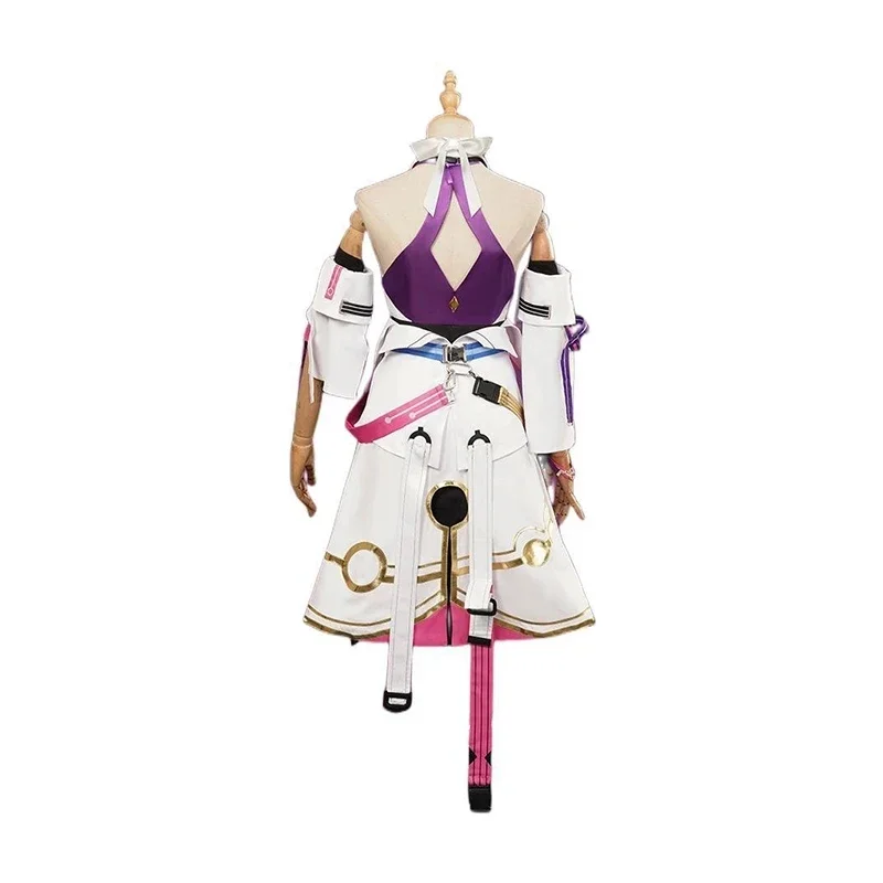 Jogo Honkai Asta Cosplay Traje, Star Rail, Anime Roupas e Perucas, Fato Roxo para Asta Cosplay
