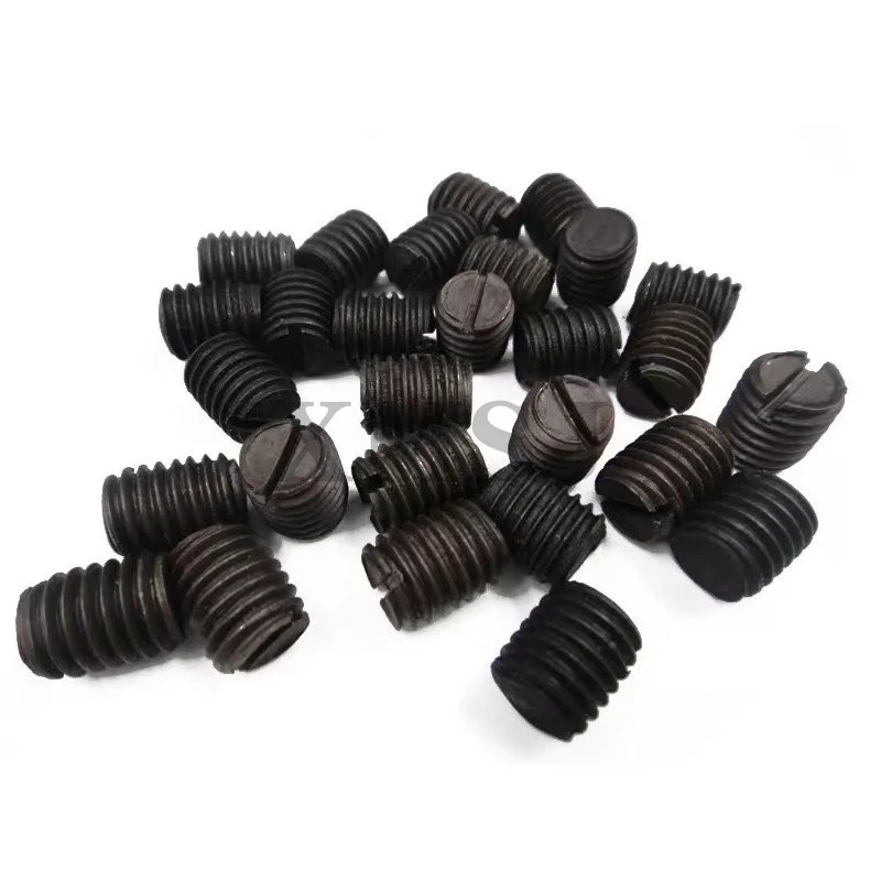 12.9 grade GB73 manual slotted flat end tight slotted machine screw M2-M8