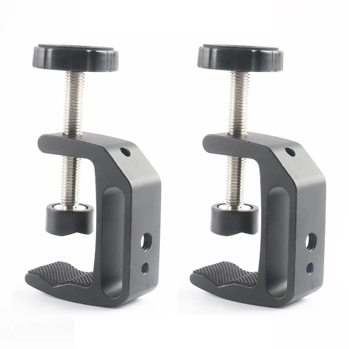 

Universal C-Clamp for Desktop Mount Tables Desk Clamps Aluminum Support Small C Clamp 2 Pack