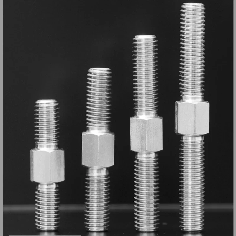 

Left Right Hand Thread Conversion Studs 304 Stainless Steel Double End Thread Rod Hex Head Bolts M3 M6 M8 M10 M12 M14 M16