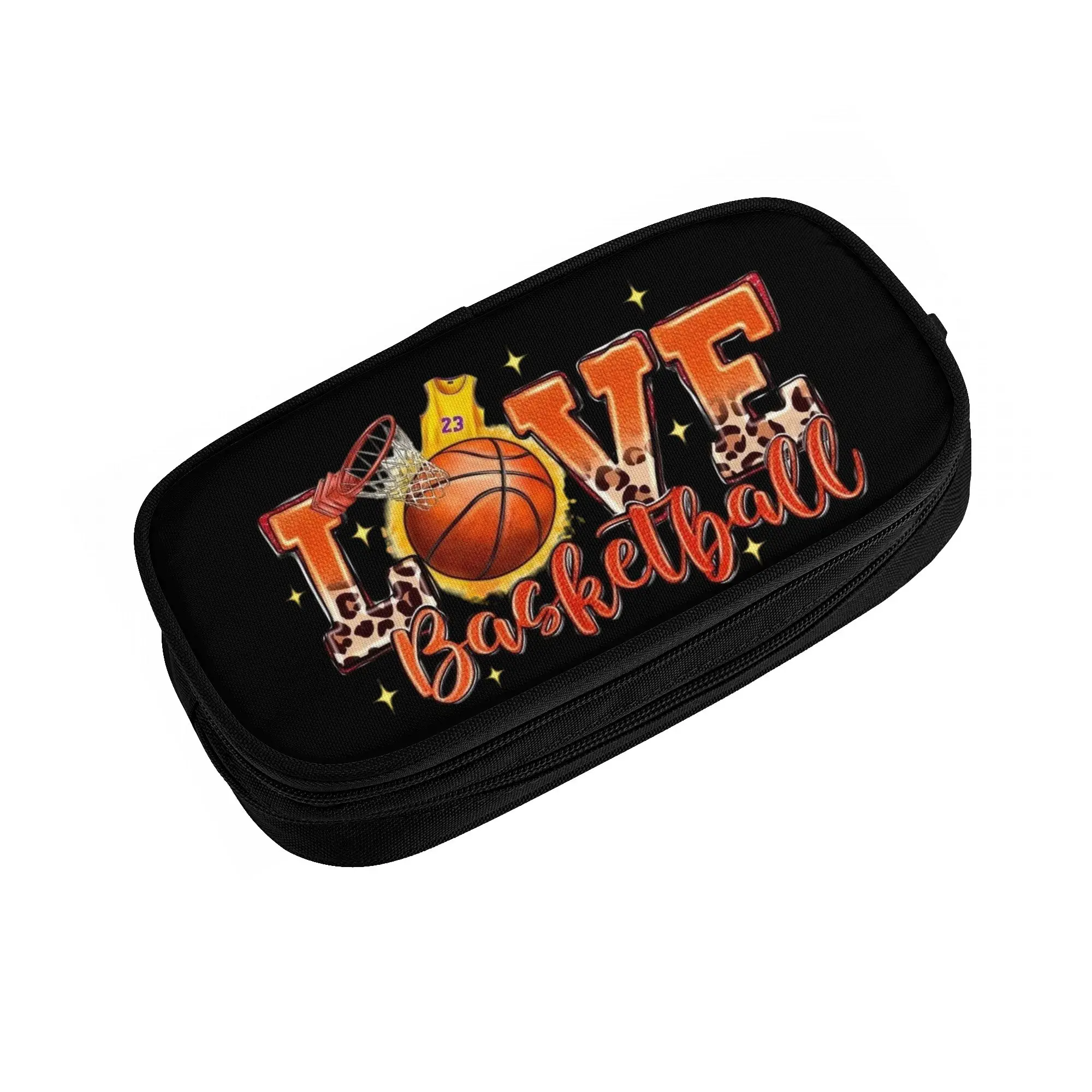 Korean 23 Love Basketball Pencil Case for Girls Boys Sports Lover  Large Capacity Pen Bag Box Stationery