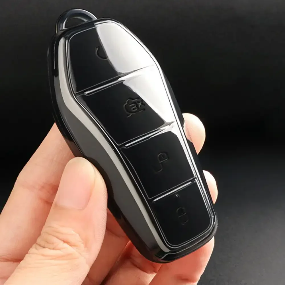 TPU  4 Buttons Remote Control Protect Cover Auto Accessories New Soft Transparent Car Key Case for BYD Atto 3 Han EV Dolphin
