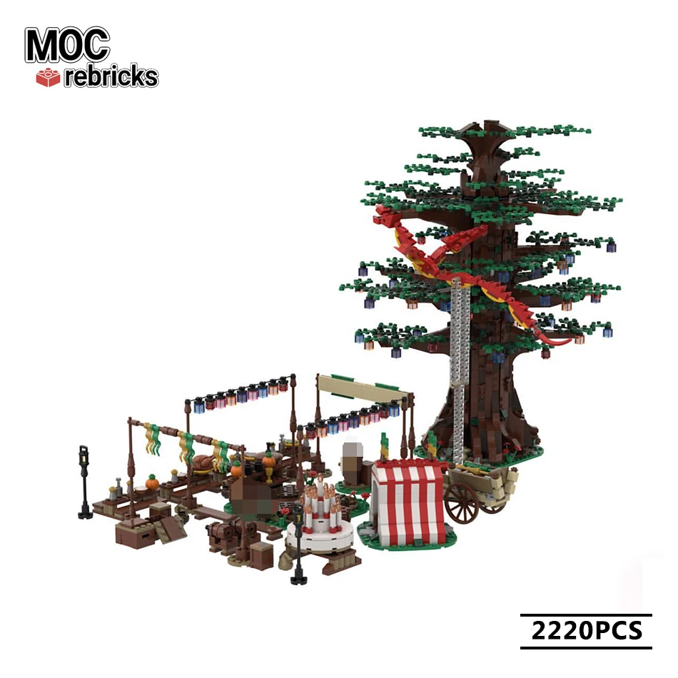 MOC Streetscape Series A Long-expected Party Building Block Creative Display DIY Model Technology Experts Display Kid Brick Toys