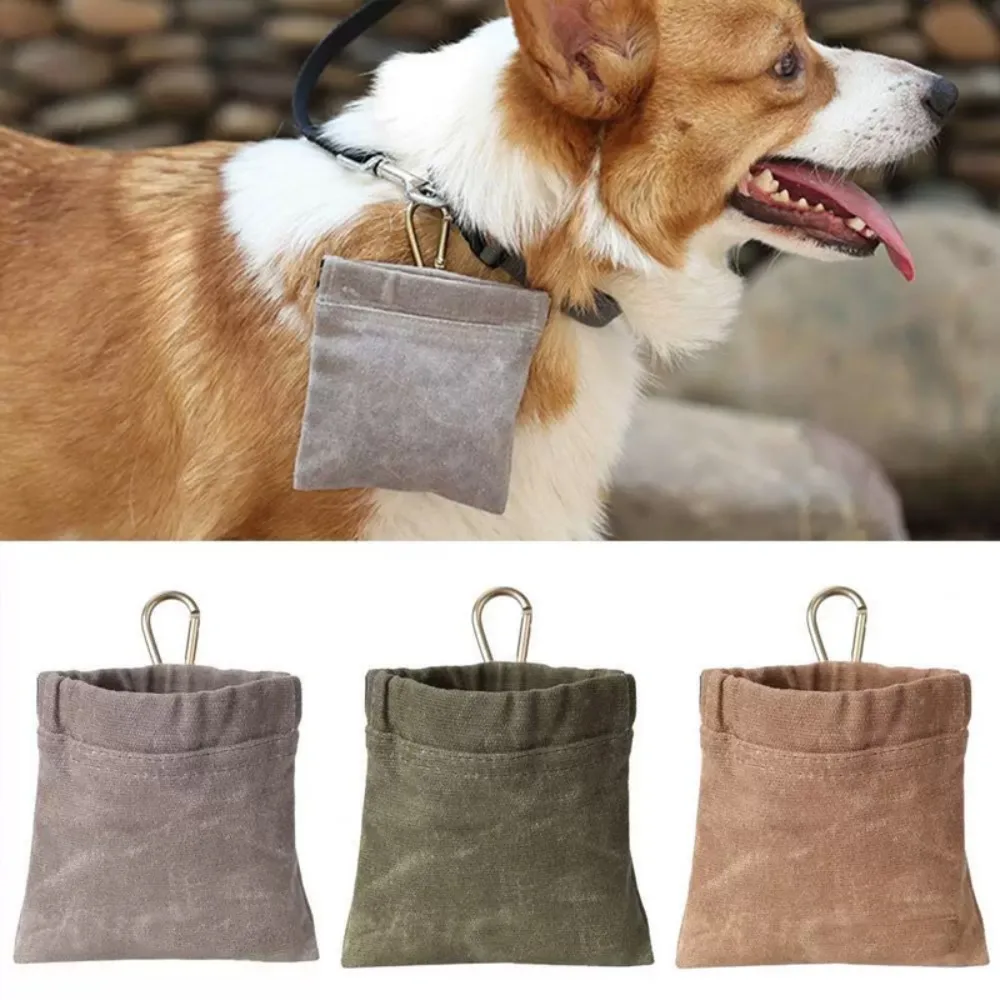 

With Carabiner Dog Training Snack Bag Stain-resistant Water-resistant Puppy Food Reward Bag Oil-resistant Food Dispenser Bag