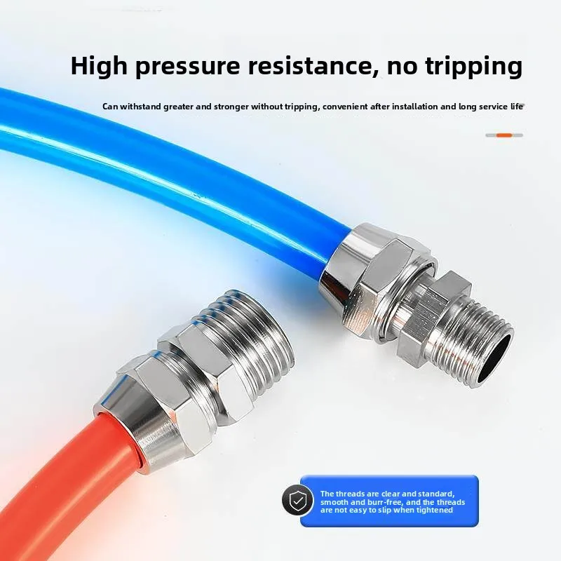 10PCS PC4 6 8 10 12 14 16mm Fast Lock Quick Connector Male Straight PT1/8 1/4 3/8 1/2 Pneumatic Air Fitting For Hose Tube Pipe
