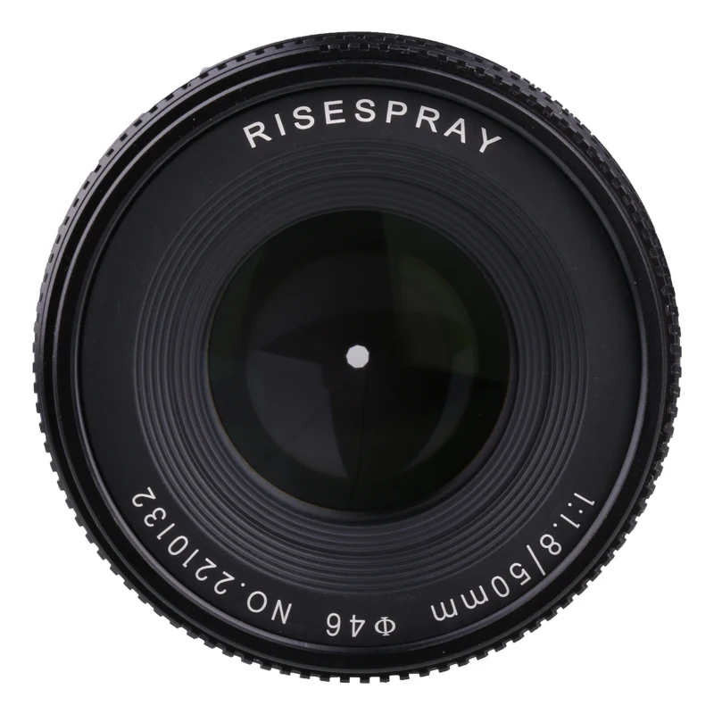 RISESPRAY 50mm F1.8 Large Aperture Standard Prime APS-C Portrait Manual Focus Lens for Canon Nikon Fuji Sony Leica Camera