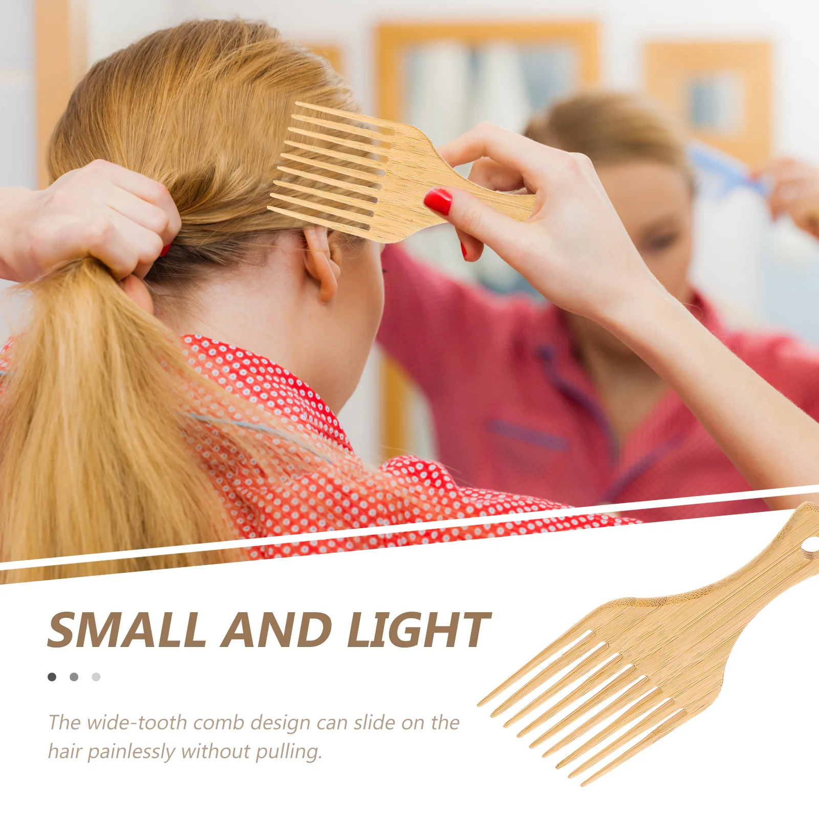 2 Stuks Houten Grove Kammen Comfortabele Grip Verminderd Plukken Risico Haar Styling Kam Voor Home Reizen Salon Gebruik Olie kammen
