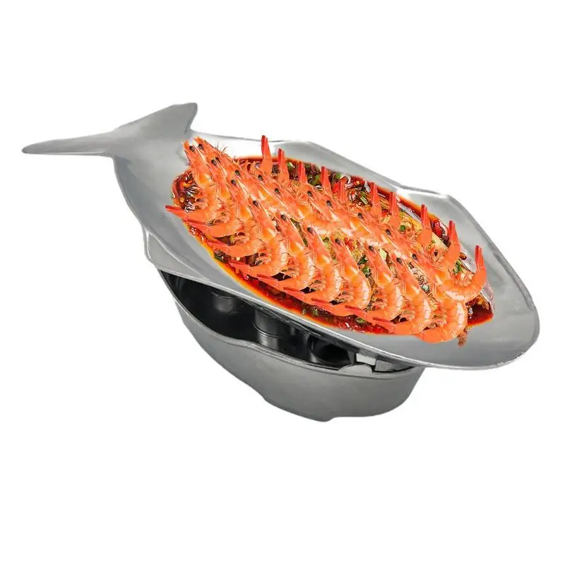 Fish Platter Food Trays Fish Dish Metal Serving Trays Fish Serving Platter For Oven Barbecue Camping Indoor And Outdoor