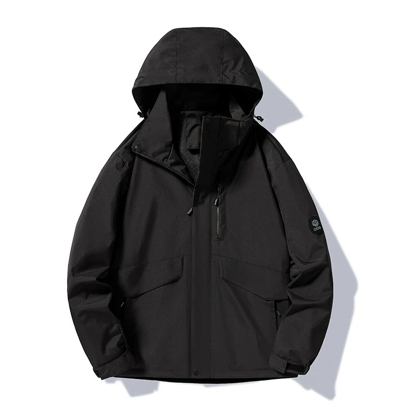 Autumn Outdoor Sports Coats Climbing Trekking Windbreaker Travel Waterproof Jackets Black Camping Hiking Jacket Men