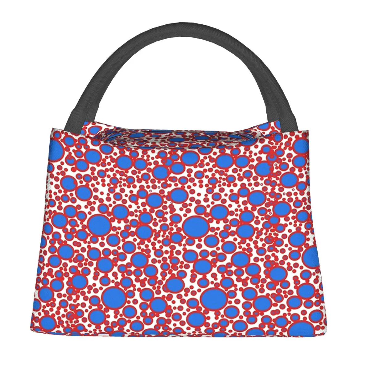 Japanese Artist Yayoi Kusama Lunch Bags Insulated Bento Box Lunch Tote Picnic Bags Cooler Thermal Bag for Woman Girl Travel