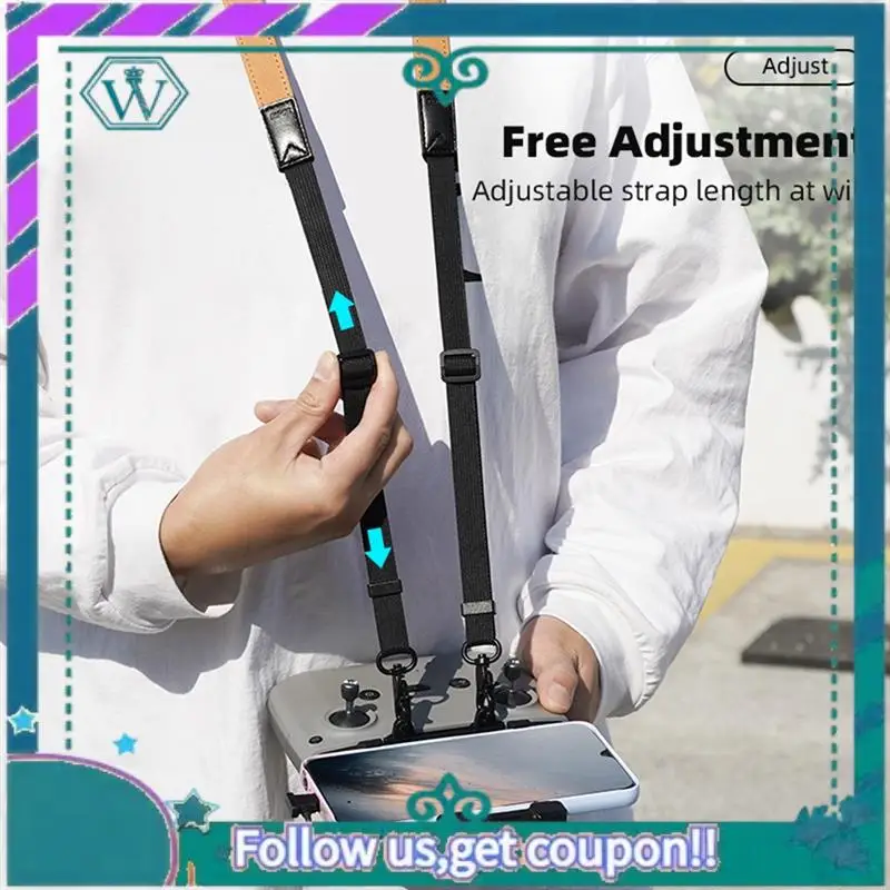 Upgraded For DJI MINI 3/4 Pro Remote Control Lanyard For AIR 3/2S Lanyard Strap Back Strap Lanyard Buckle Bracket Kit