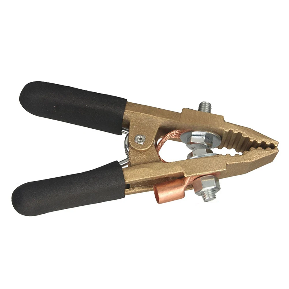 800A A Shape Earth Cable Clamp Brass Welding Grounding Pliers For Argon Gas Shielded Resistance Stud Welding Heavy Duty Tool