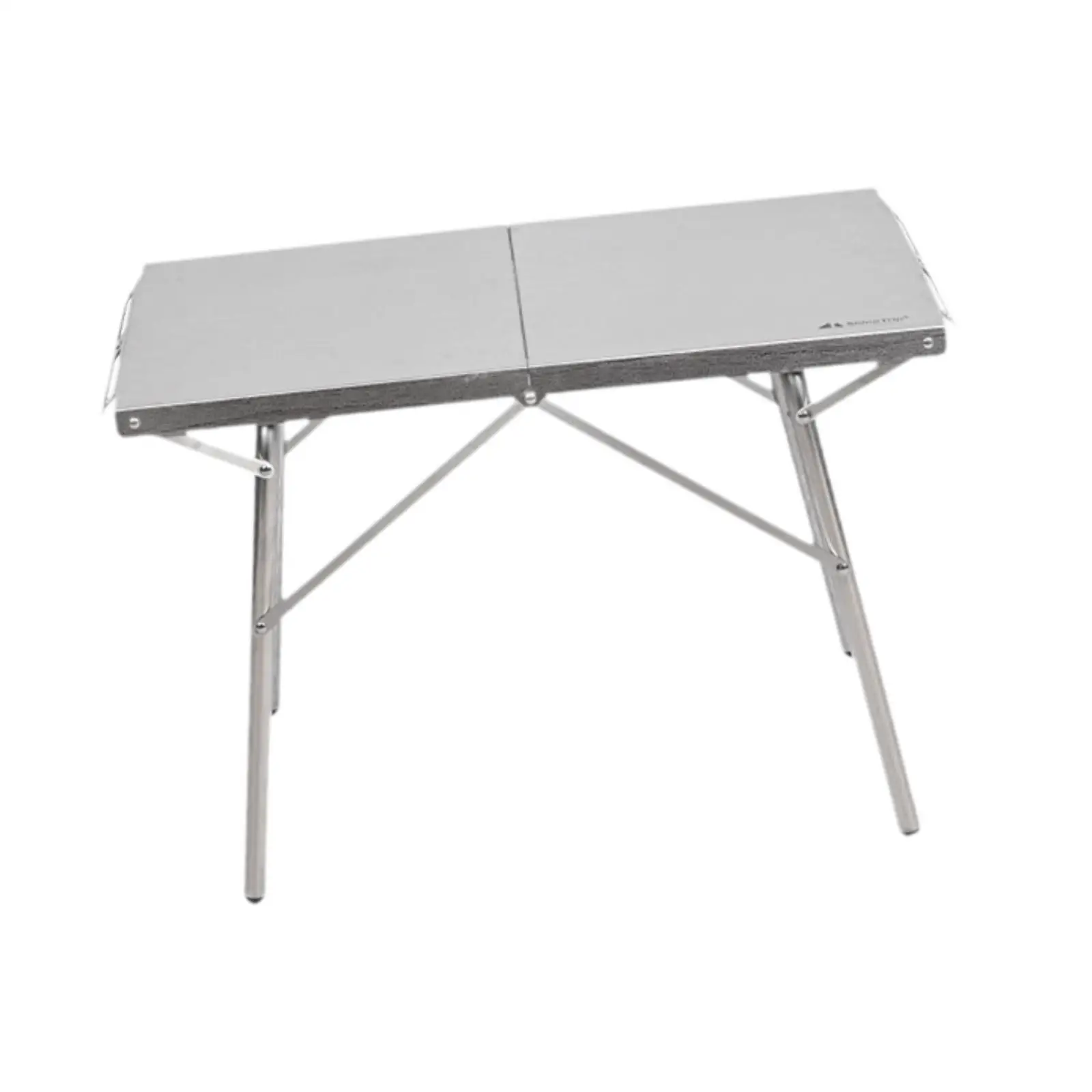 Folding Trestle Table Portable Desk Easy to Clean Multipurpose Camping Table for