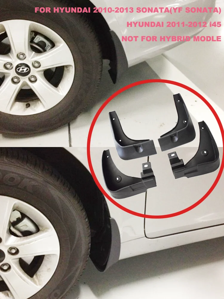 Car Mud flaps for Hyundai Sonata YF i45 2010 2011 2012 2013 Fender Mud Guard Flap  Mudguards 86831 3S000 YC101046