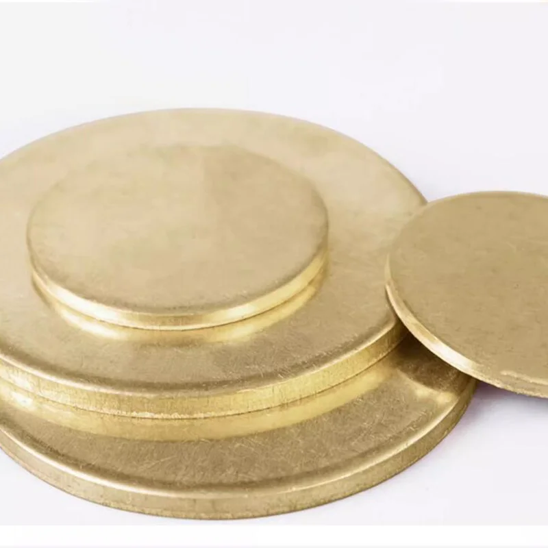 Brass Round Sheet Plate Disc 2mm 5mm 10mm 15mm 20mm 25mm 30mm 35mm 40mm 45mm 50mm 60mm 70mm 80mm 100mm 120mm 150mm 200mm