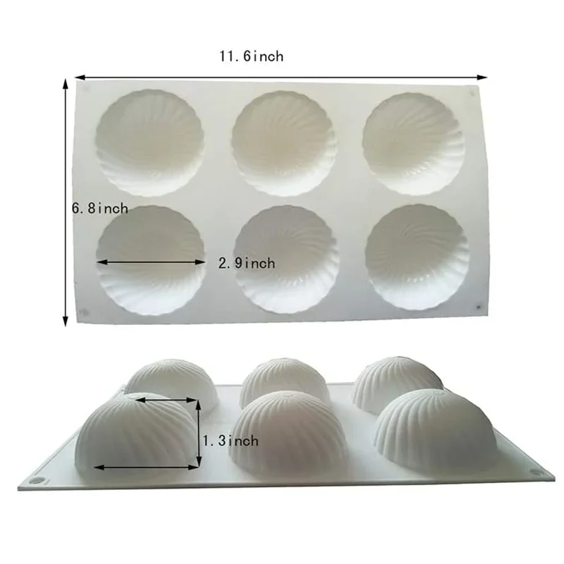 Ball Sphere Silicone Mold For Cake Pastry Baking Chocolate Candy Fondant Bakeware Round Shape Dessert Mould DIY Decorating