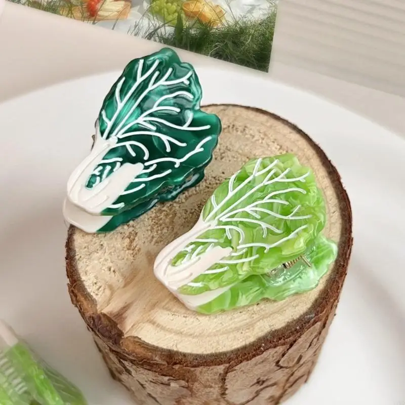 Thiết kế rau củ vui nhộn mini tóc Claw clip tóc acetate kẹp tóc trang trí tóc Barrettes thoải mái mặc cho phụ nữ