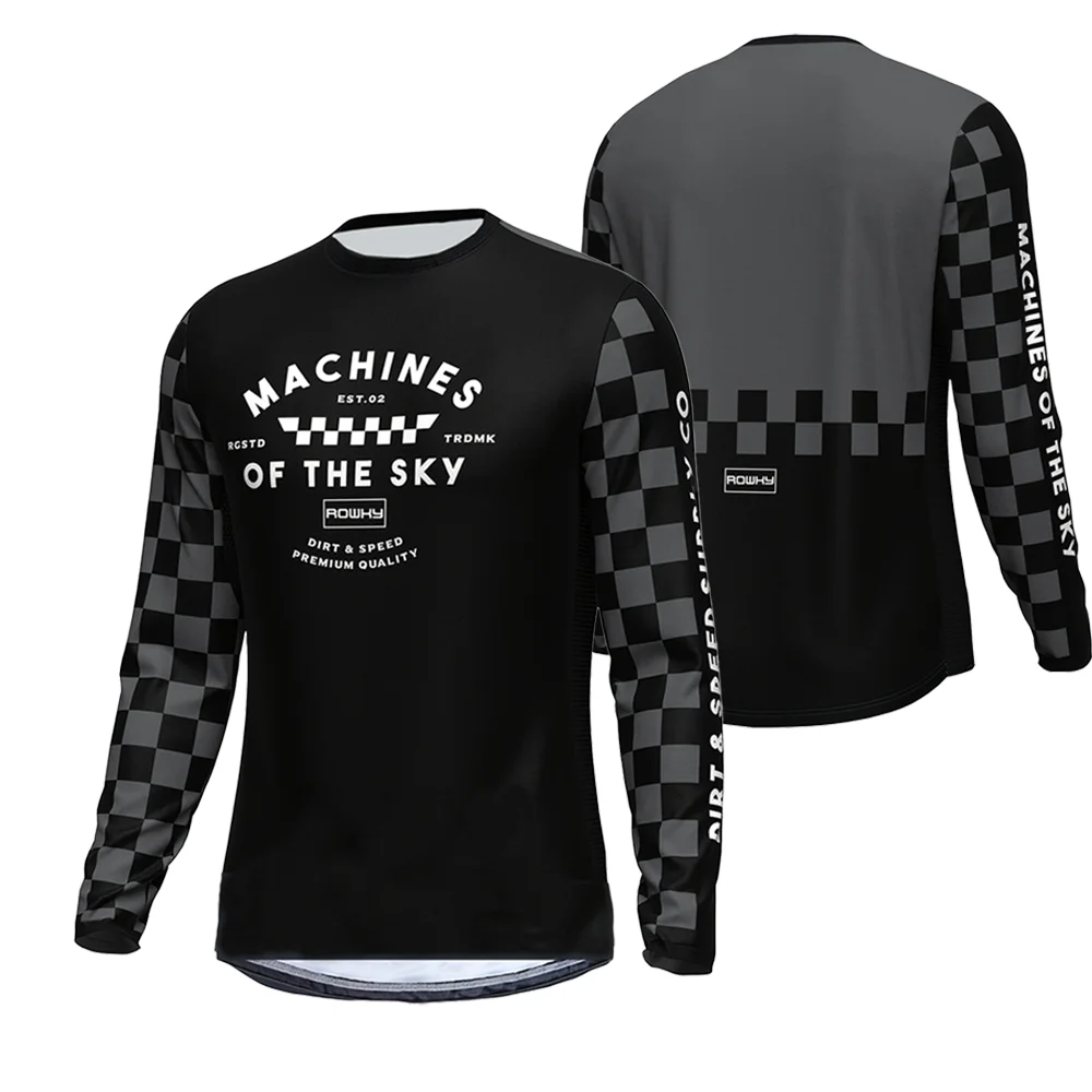 جديد في الهواء الطلق الصيف الرجال في الهواء الطلق فتل الرطوبة البلوز دراجة هوائية جبلية بأكمام طويلة الدراجات الرجال دراجة نارية عبر البلاد q #6