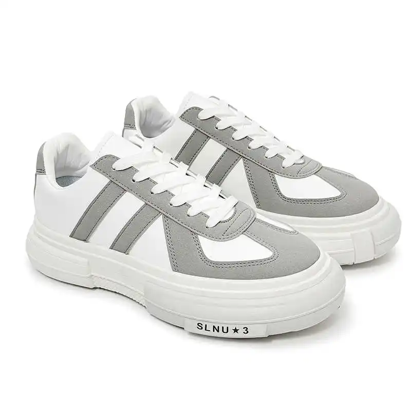 

Мужские кроссовки на шнуровке из синтетической кожи 48, белые модельные свадебные туфли для невесты, спортивные кроссовки Tenya Temis Shuse Play Runner