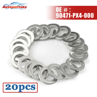 20PCS OEM # 90471-PX4-000 Transmission Fluid Drain Plug Crush Washer For Honda S2000 For Acura MDX TSX 90471PX4000 90471 PX4 000