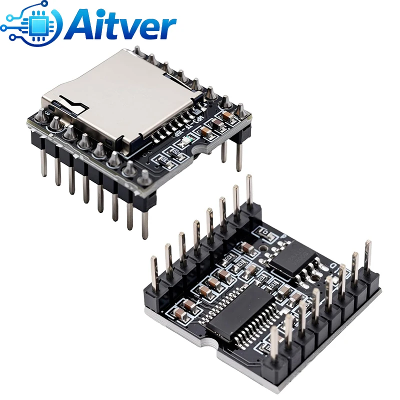 DFPlayer Mini MP3 Player Module V3.0 16P TF Card Audio Voice Board UART Serial Control for Arduino