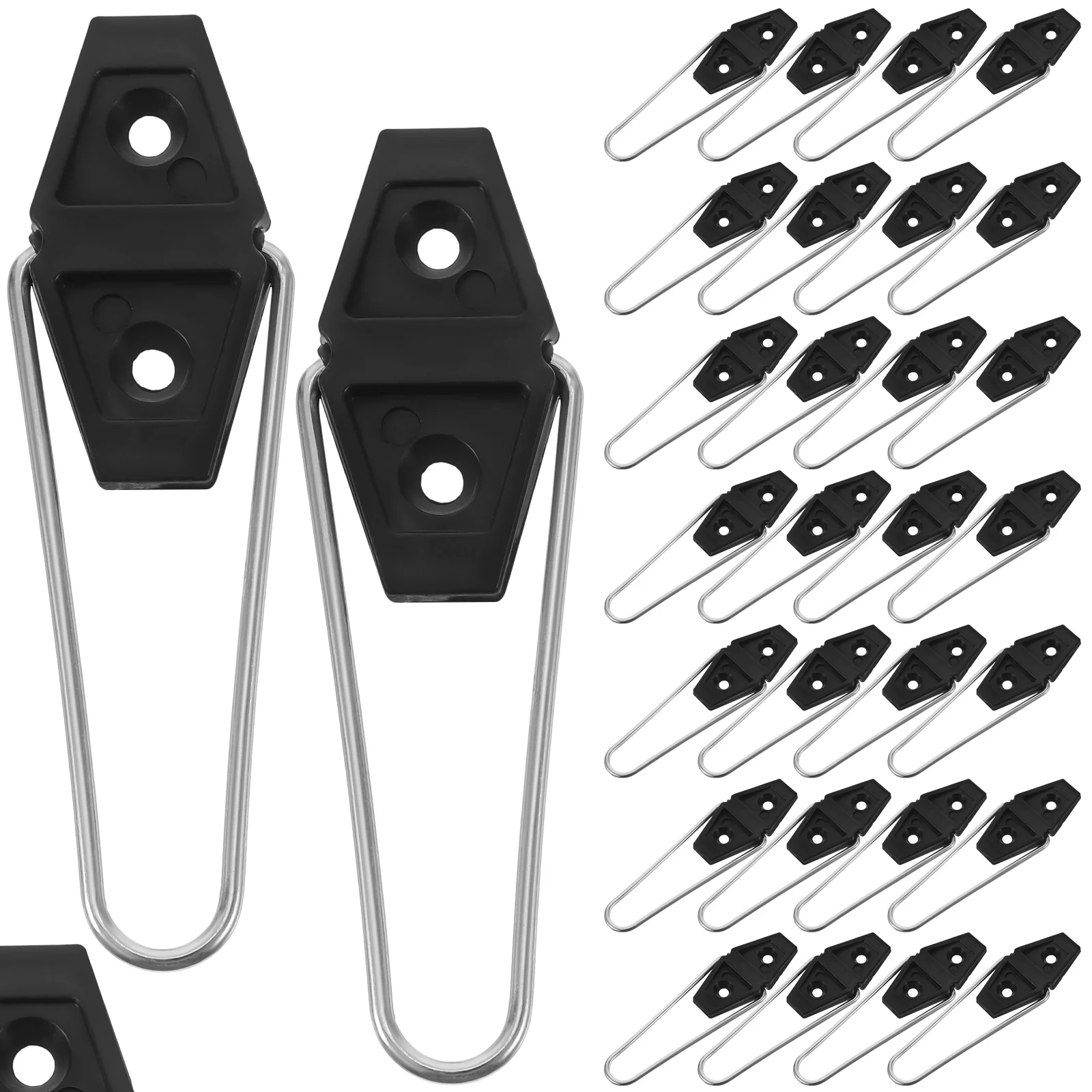 30 Pcs Frame Support for Photo Easel Rhomb Shaped Supports Displays Picture Double Sided Iron Holder Bracket