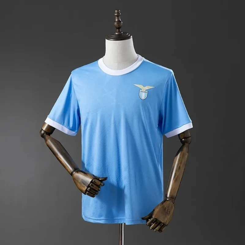 Nova Camisa do Time Lazio Temporada 2025-26, Estilo Y2K, Camiseta Esportiva de Manga Curta Respirável e que Absorve Suor, Unissex