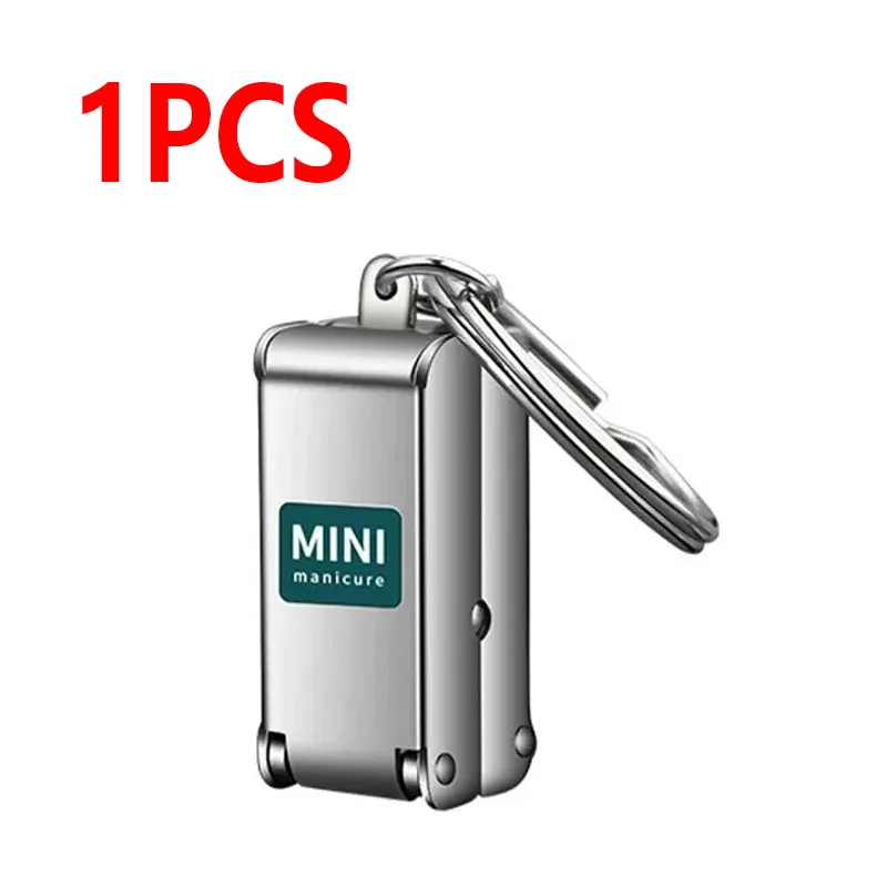/2026 منتجات جديدة، 1-4 قطعة مقص أظافر قابل للطي محمول للسفر مقص أظافر أداة قص أظافر من الفولاذ المقاوم للصدأ