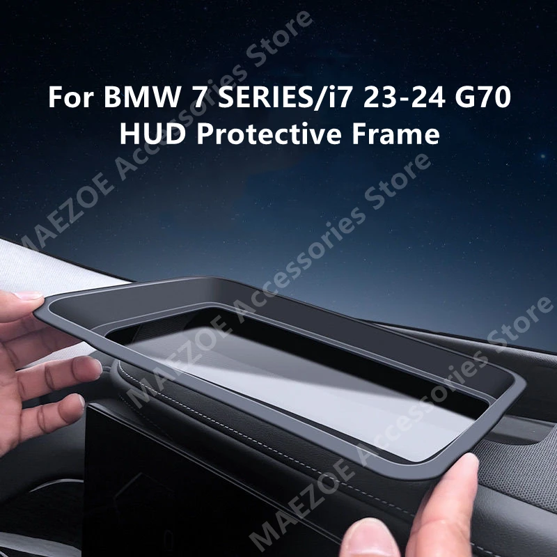 For BMW 7 SERIES/i7 23-24 G70 HUD Protective Frame,Instrument Panel Interior Decoration Automotive Accessories Refit