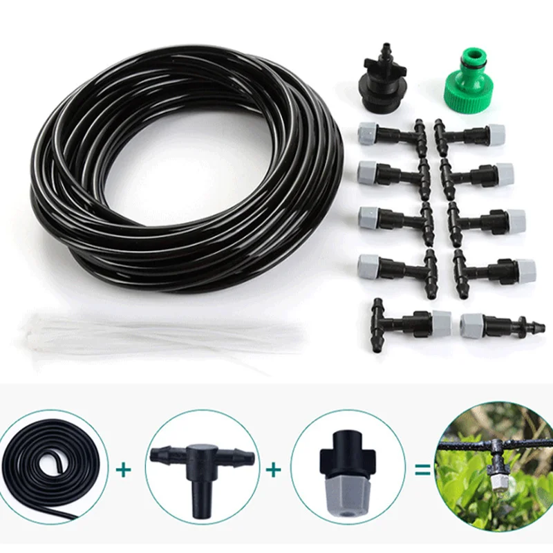 Outdoor Misting Cooling System Mist Sprinkler Nozzle Plant Irrigation Water Mister Nozzles Set Garden Supplies Irrigation Tool