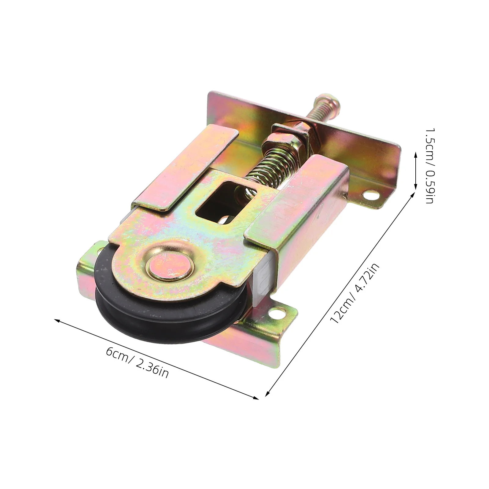 2 قطعة استبدال الأسطوانة المنزلقة عجلات تحمل الكرة لأبواب خزانة الملابس ارتفاع قابل للتعديل هيكل فولاذي متين