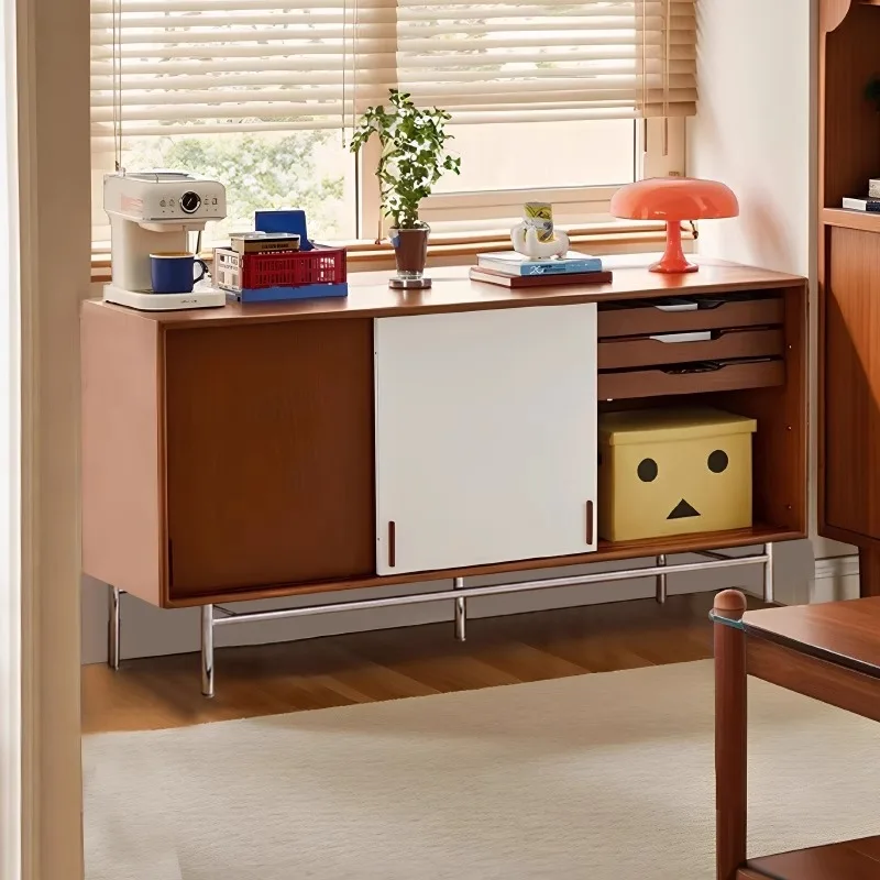 Living room storage drawer retro storage side cabinet