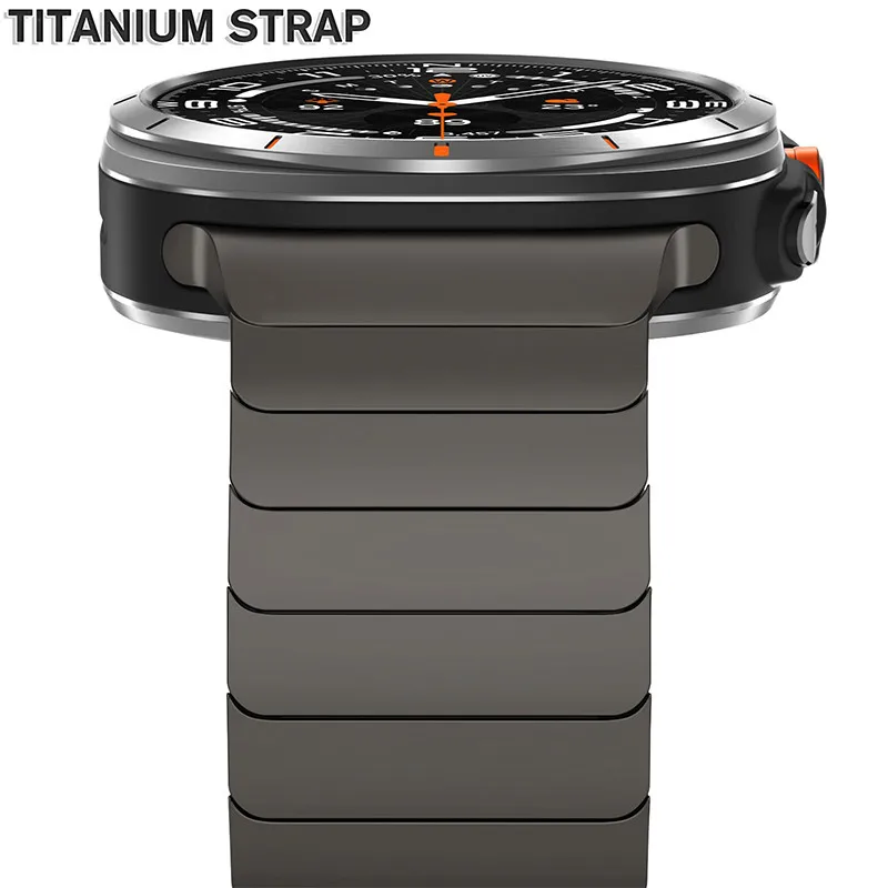 

Роскошный титановый ремешок для Samsung Galaxy Watch Ultra 2025 для Samsung Galaxy Watch 7 Ultra 47 мм, металлический браслет, ремешок, аксессуары