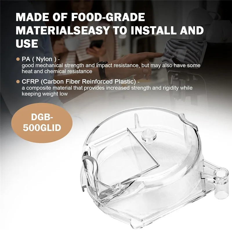 B25B DGB-500GLID Grinder Assembly Lid Replacement For Cuisinart DGB-600, DGB-625, DGB-650, DGB-500 Coffee Grinder Maker