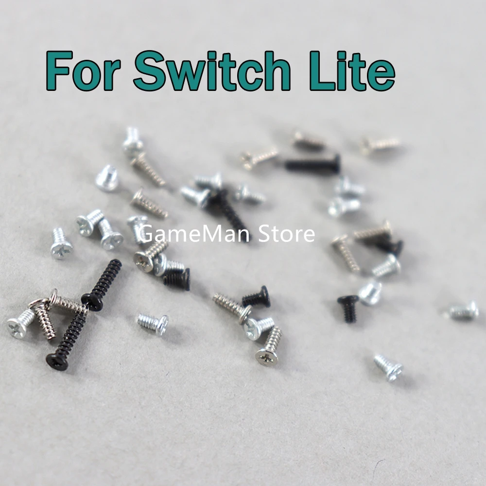 مجموعة واحدة من مسامير الإسكان لوحدة التحكم نينتندو سويتش لايت مجموعة كاملة من البراغي مجموعة استبدال ملحقات الألعاب