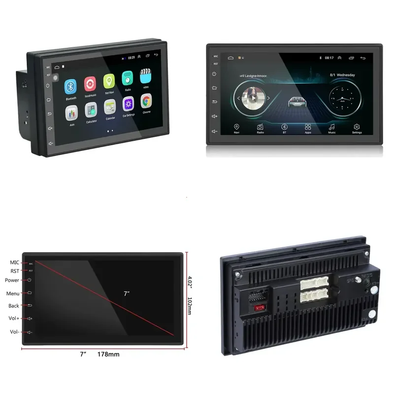 for 9216B 7 Inch 2 Din Android Car Radio GPS Navigation Touch Screen Stereo Player 1+16G Universal Auto Audio Multimedia