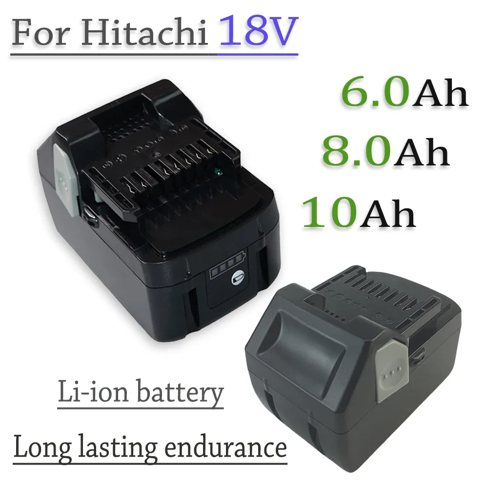 For Hitachi 18V 6000/8000/10000mAh Li-ion Battery， Cordless Power Tools for BSL1850 BSL1860 BCL1815 EBM1830 BSL1840