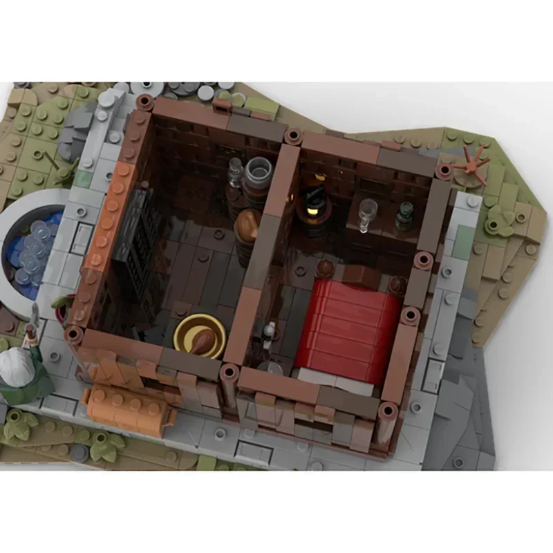 Anillos película YcMoc bloques de construcción Rohand ciudadano casa modelo tecnología ladrillos DIY el castillo de los tiempos medievales juguetes para niños