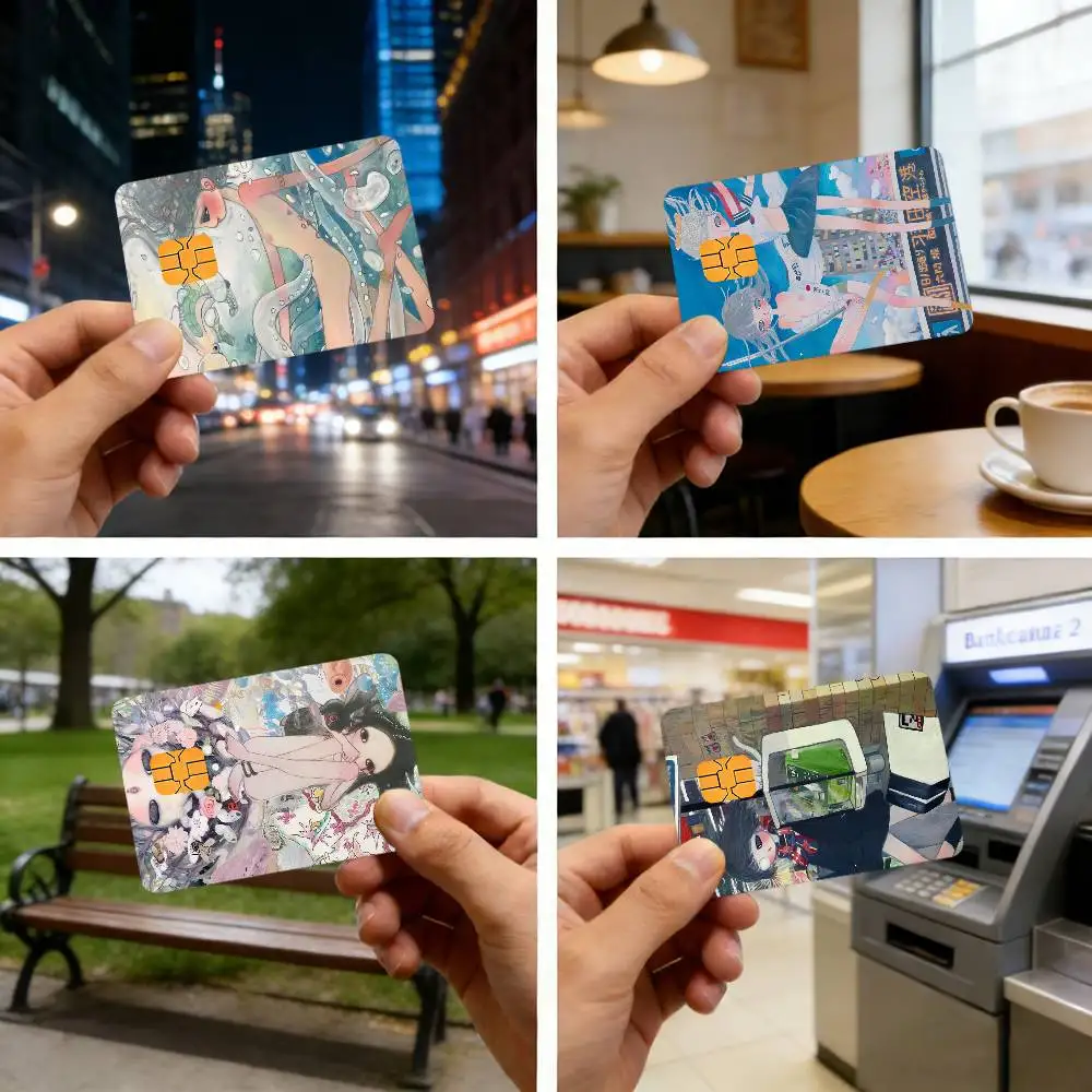 A-Aya Art Bank Card Sticker Film Skin Cover for Debit T-Takano Credit Bank Card Ultra-Thin and Fade-Resistant