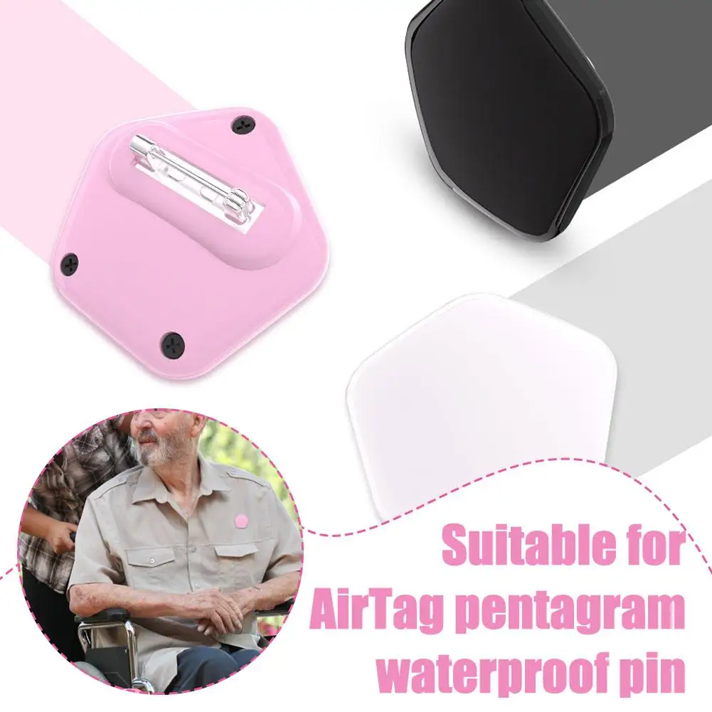  for airtag Five-pointed Star Protective Case Waterproof Pin Case For Pet Child Locator Accessories Z8T7