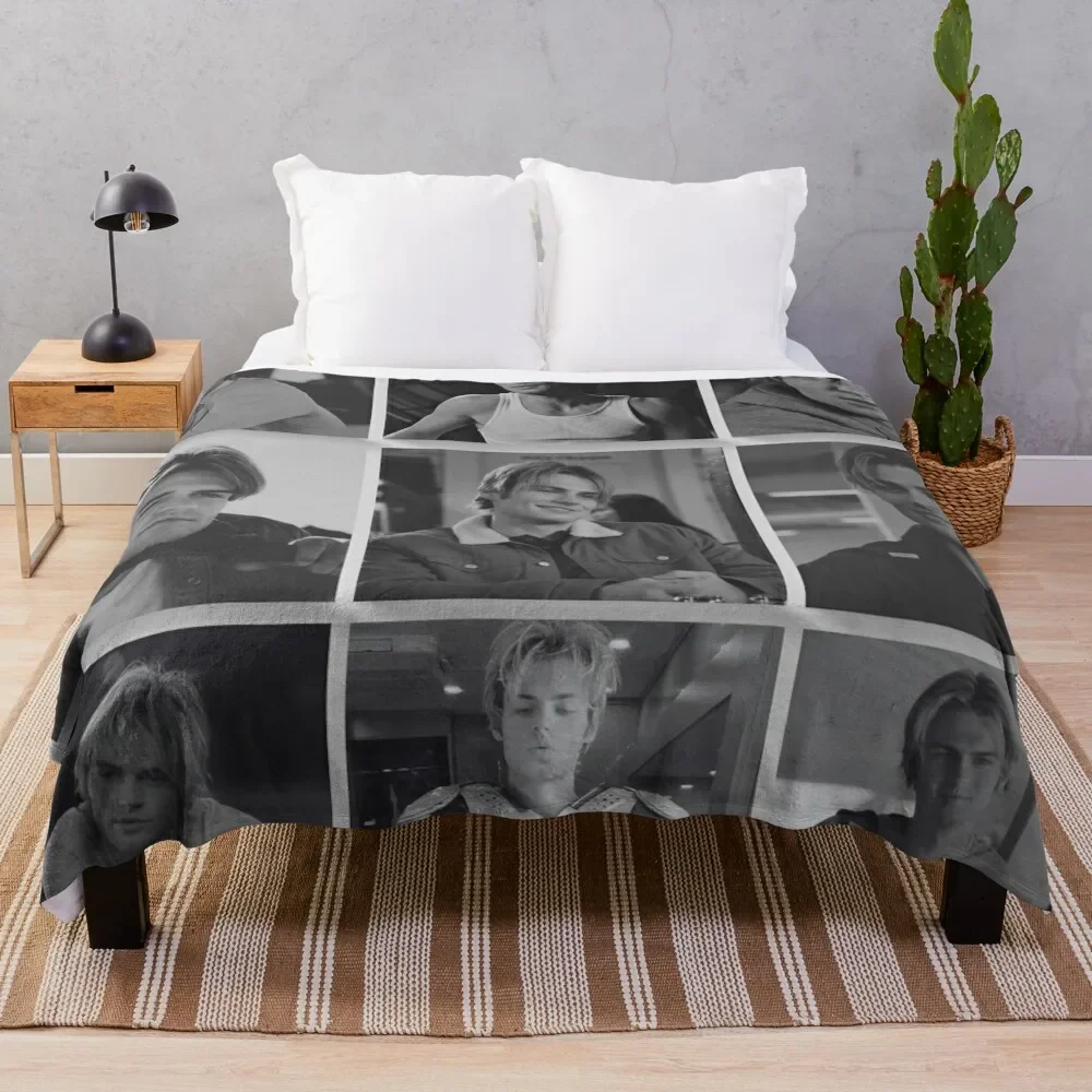 

Плед Cole Walter Collage - черно-белый - My Life with the Walter Boys, тонкий мягкий плед для летнего сна.