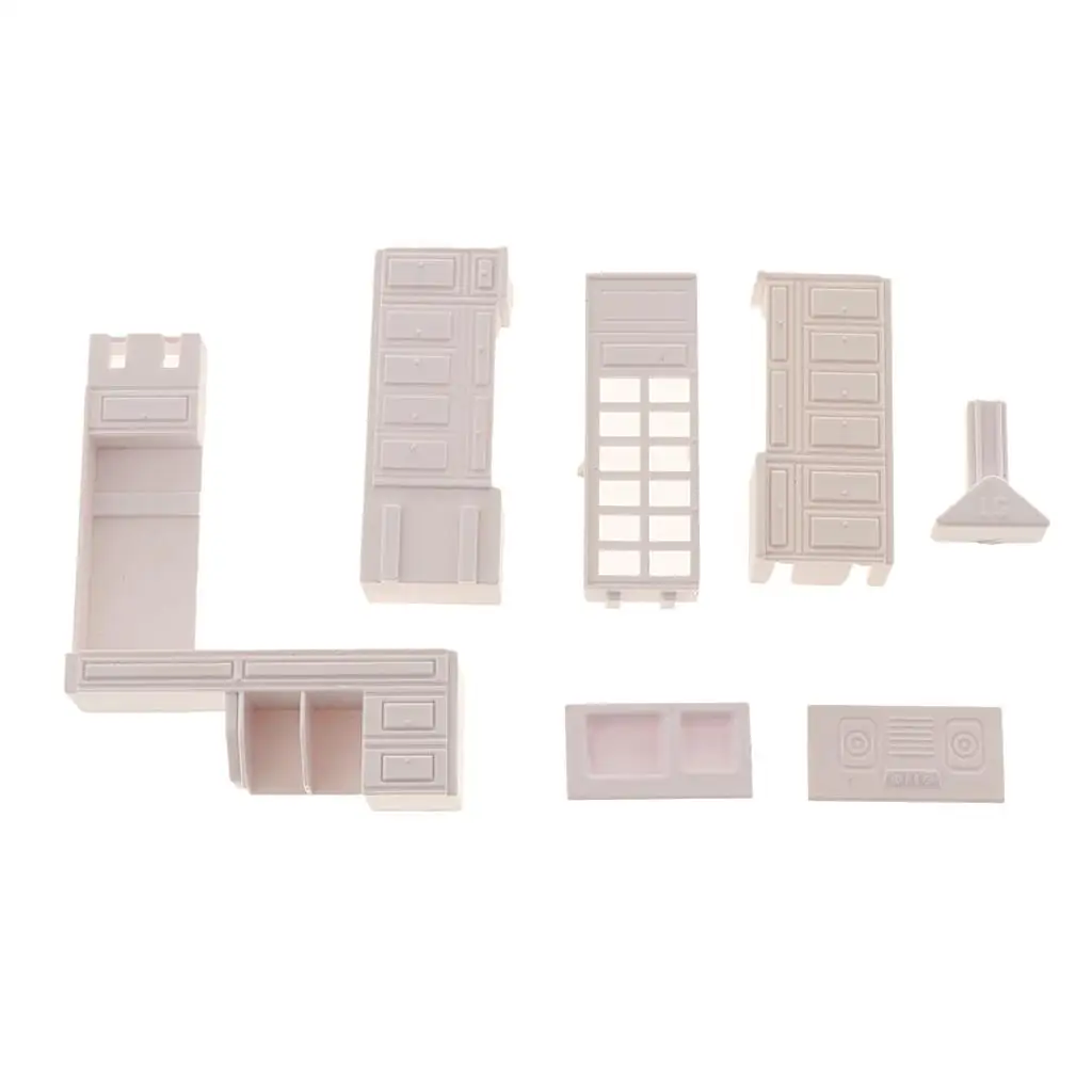 Architekturmodellzubehör im Maßstab 1:50 O, Küchendekorationen, DIY-Bausatz