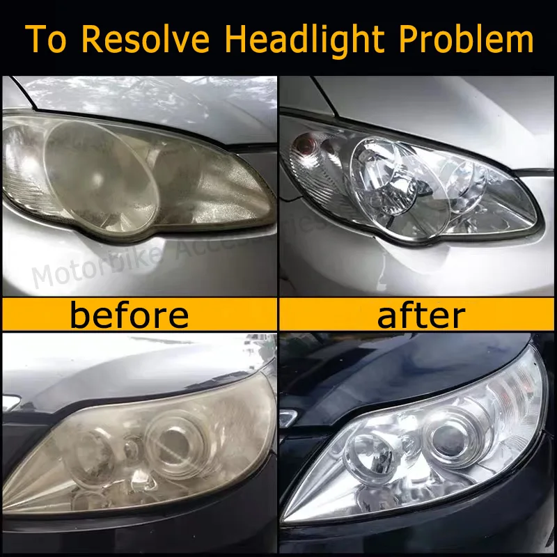 Car Headlight Restoration Kit Scratch Repair Remover Car Headlight Polishing Cleaning Paste Lens Restore Car Drill Adaptor Tools