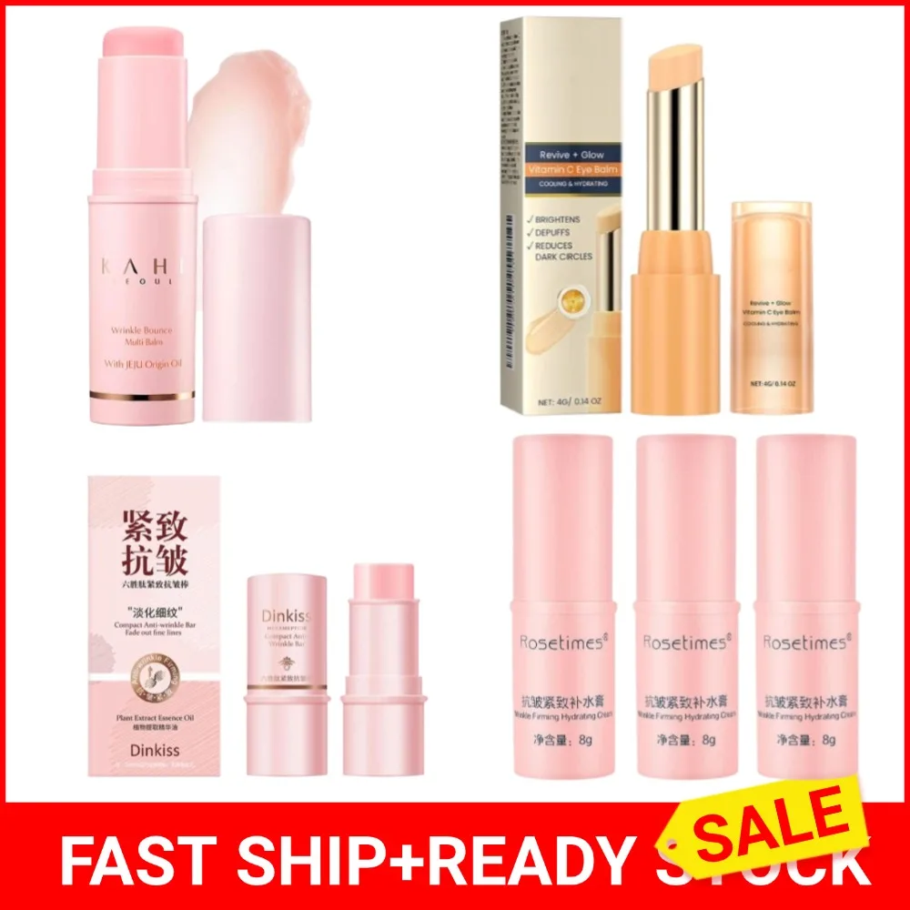 Facial Hydrating Stick Instant Wrinkle Removal Multi Bounce Balm Collagen Stick Fade Fine Lines Brighten Dull Skin Care